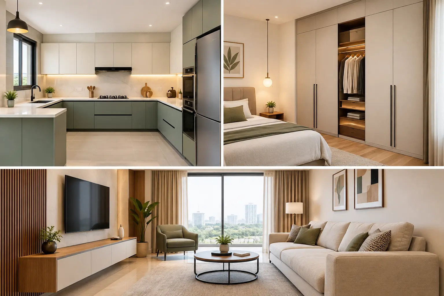 How to Plan Home Interiors in Delhi-NCR (2026): Modular Kitchen, Wardrobe & Living Room Guide