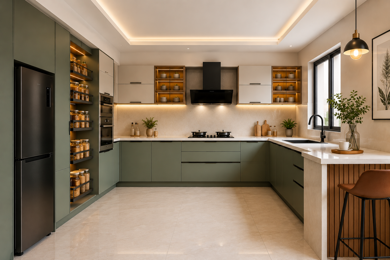How to Make the Most of an L-Shaped Modular Kitchen