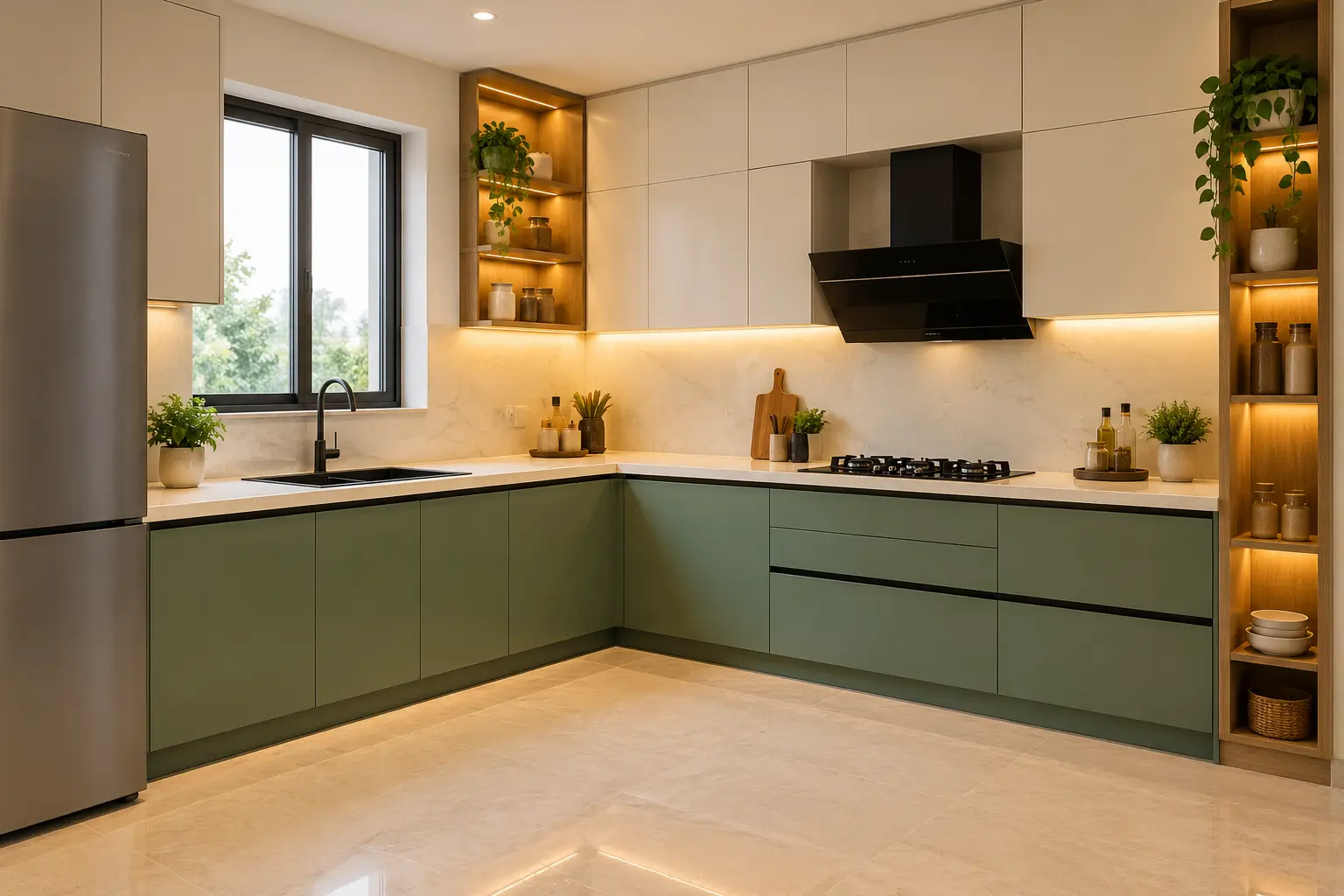 L-Shaped Modular Kitchen: Design Ideas, Layout and Planning Guide