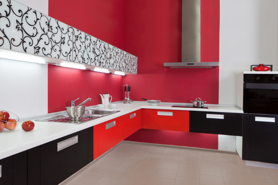 5 Smart Ways to Style Red and White Modular Kitchen Designs