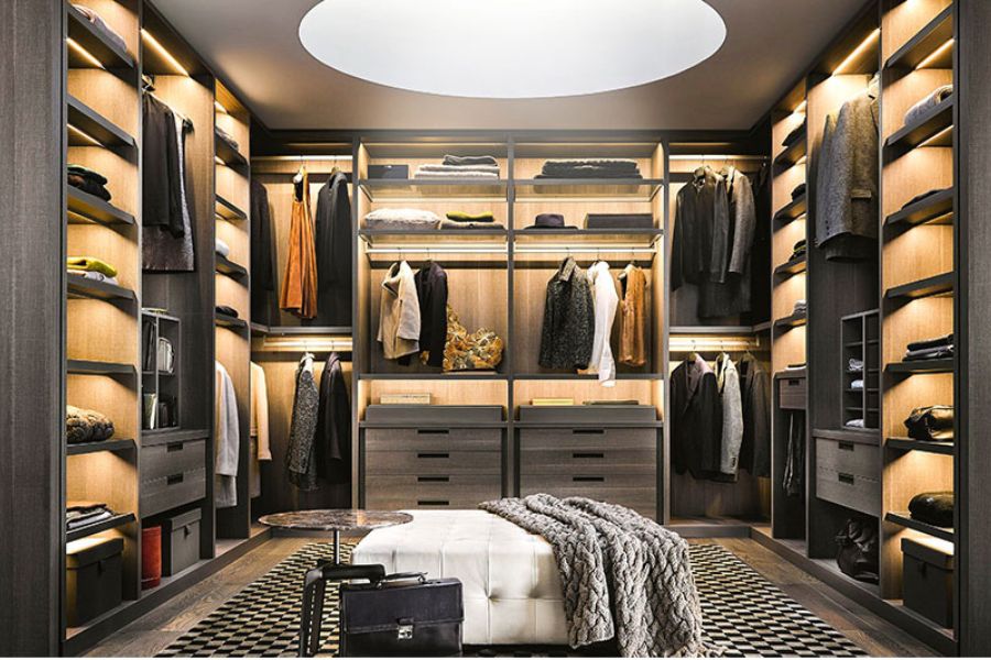 Walk in modular wardrobes